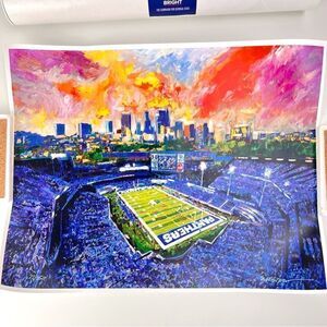 Georgia State Stadium Print by Steven Lester "Our Town Our Team Our Time” Poster